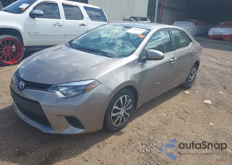 2016 Toyota Corolla Le из США, поврежденный, VIN 2T1BURHE7GC529348